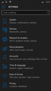 The way, way, new and improved Settings screen.