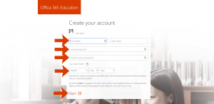 Microsoft Office 365 Education - Create Account
