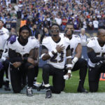 Picture of another kind of organism in uniform, in this case members of the Seattle Ravens football team, taking a knee to oppose racism and police brutality. My posts avoid the political, the world probably does not need one more political blog, but apparently it is necessary to point out that standing for the flag is meaningless unless it is voluntary.