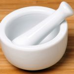 Figure 1. The classic lab-type mortar and pestle. Wikipedia image.