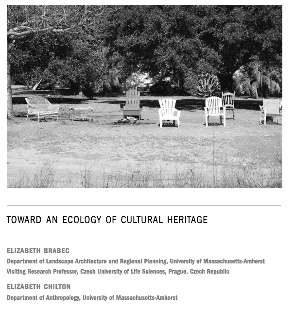 Toward an Ecology of Cultural Heritage
