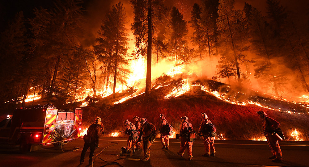 Picture of Camp Fire in California